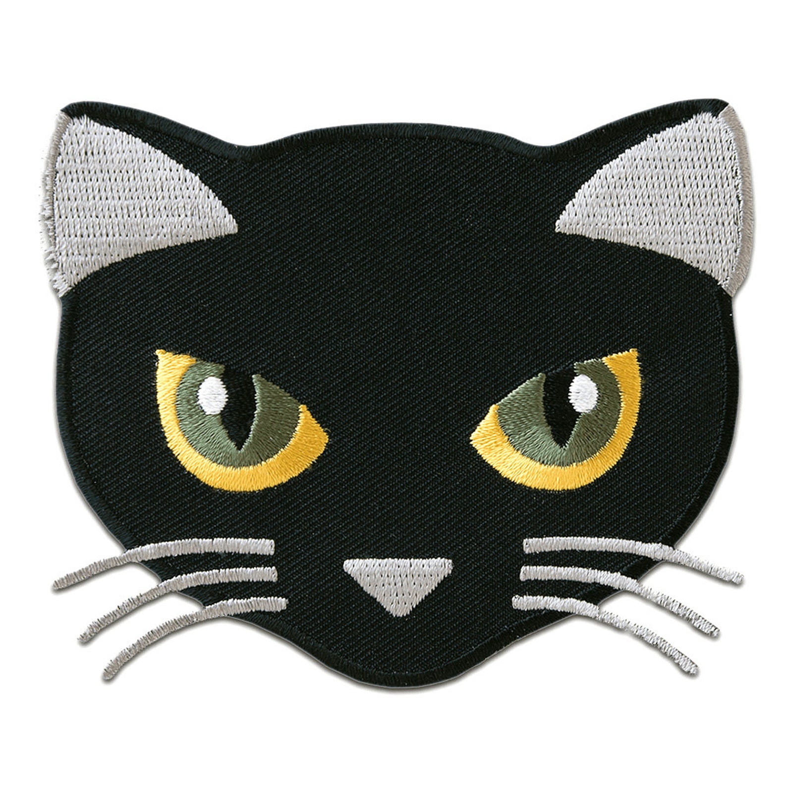 Black Cat Black Cat Animal Iron on Patches Adhesive Emblem Etsy