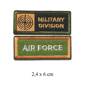 Militaire Set 9 Pièces Ecusson thermocollant patches appliques image 8