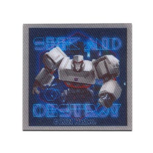 Hasbro © Transformers Megatron Seek and destroy - Iron on patches, size - 4,7 x 5,5 cm