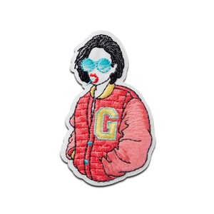College girl - Iron On Patches Adhesive Emblem, Size - 6,2 x 3,8 cm