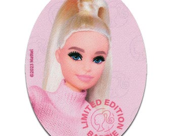 Barbie © Portrait - Iron On Patches Adhesive Emblem, Size - 11 x 8 cm