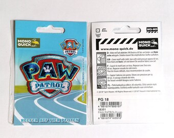 Toppe termoadesive - Paw Patrol Squadra Dei Cuccioli Zuma - arancione - 5,8x6,6c