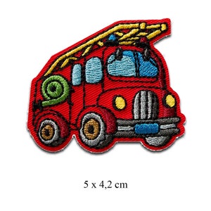 Pompiers Set 5 Pièces Ecusson thermocollant patches appliques image 6