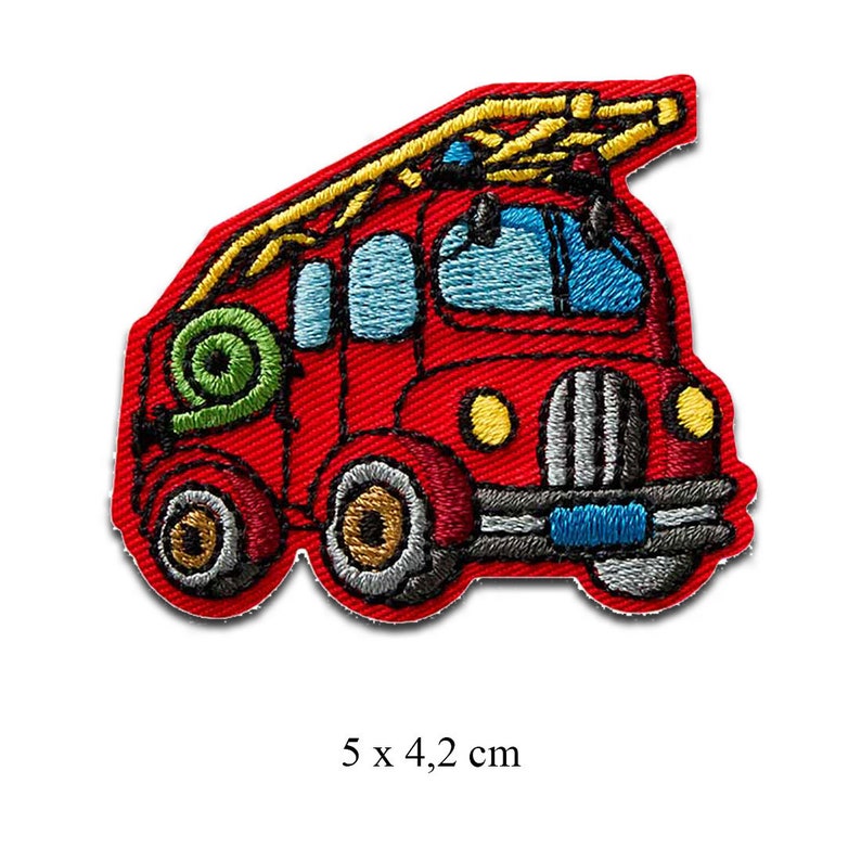 Pompiers Set 5 Pièces Ecusson thermocollant patches appliques image 6