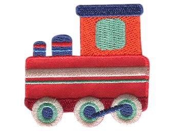 Locomotive Train Vehicle - Iron On Patches Adhesive, Size - 5,4 x 5,5 cm