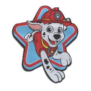 Paw Patrol © Marshall - Iron on patches adhesive, size - 2,28 x 2,67 inches