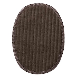 Cord Patches gray 2 pieces - Iron on patches, size - 3,8 x 4,8 inches