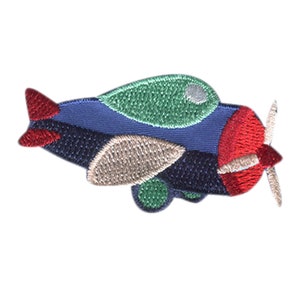 Airplane Vehicle - Iron On Patches Adhesive, Size - 5,9 x 3 cm