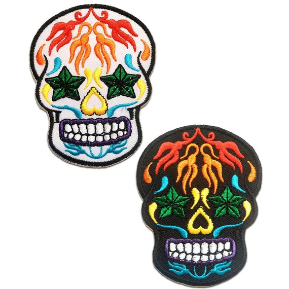 Death Head on Fire - Logo Adhesive Sticker Sticker Size:8cm