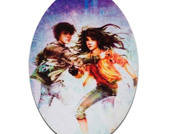 Alea Aquarius with Lennox - Iron On Patches Adhesive, Size - 3.66 x 2.56 inch