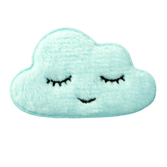 Aufnäher Bügelbild grau//blau Igel Tier Kinder 5x2,5cm