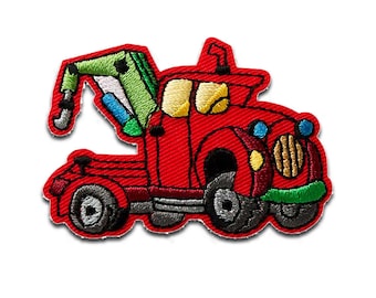 Tow truck Children - Iron on patches adhesive emblem, size - 5,2 x 3,6 cm