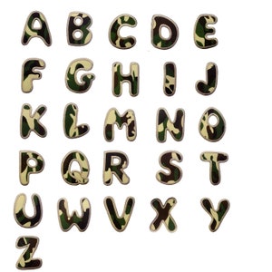 Alphabet available - Iron on patches adhesive emblem stickers appliques