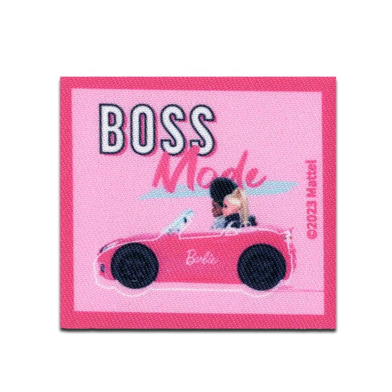 Barbie © Boss Mode Iron On Patches Adhesive Emblem, Size 5,9 x 6,4 cm