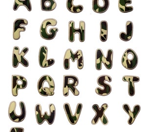 Alphabet Available - Iron On Patches Adhesive Emblem Stickers Appliques