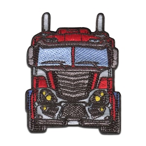 Hasbro © Transformers Optimus Prime car - Iron on patches, size - 5,5 x 6,9 cm