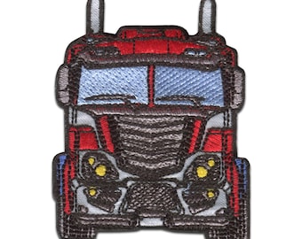 Hasbro © Transformers Optimus Prime car - Iron on patches, size - 5,5 x 6,9 cm