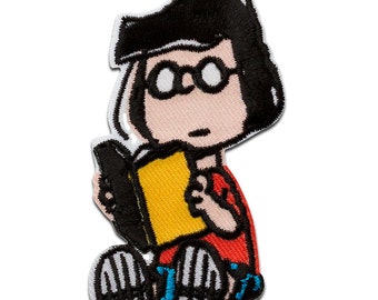 Peanuts © Marcie - Iron On Patches Adhesive Appliques, Size - 7,5 x 4,6 cm