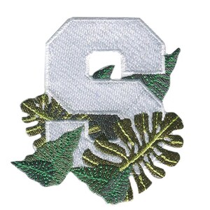 S Été Plantes Logo - Ecusson Thermocollant Patches, Taille - 6,6 x 7,7 cm