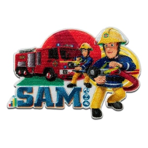 Feuerwehrmann Sam © Sam Jupiter Feuerwehrwagen Feuer löschen - Patch