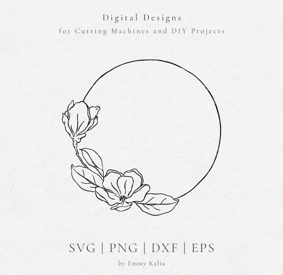 Free Free 88 Cricut Flower Wreath Svg SVG PNG EPS DXF File