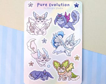 Purrely sticker sheet - Glossy, Matte or holo, cute, scrapbook, journaling, planner sticker, bullet journal, planner, bujo, Yugioh