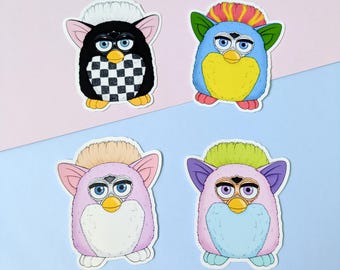 Furby stickers - Special Edition | glitter or glossy sticker waterproof series generation 1998