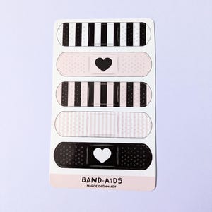 Bandaids stickers set or sheet - Planner laptop journal bujo scrapbook calendar vinyl