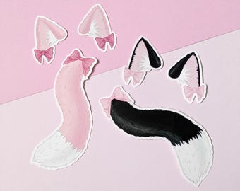 Cat girl stickers | Kitten play Neko BDSM petplay fetish