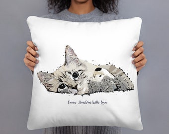 Custom cat pillow | Etsy Custom cat pillow | Etsy