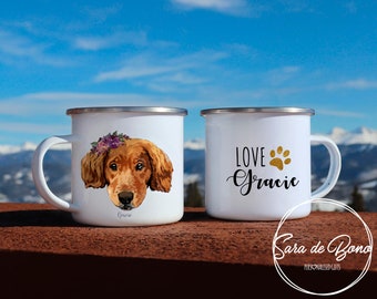 Custom Dog Mug Pet Portrait Gift Personalized Dog Photo Mug