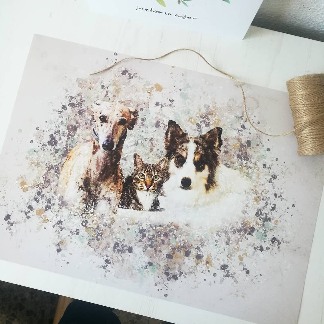 Dog Memorial Gift, Pet Portrait, Dog Memorial Print, Custom Dog Portr…