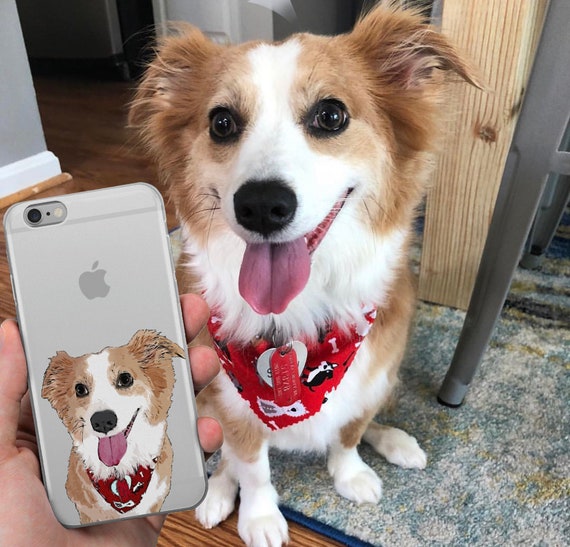 Custom Dog Phone Case, Gift for Dog Lover, Custom Pet Portrait