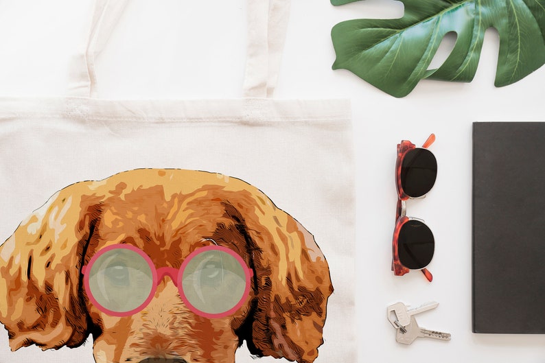 Dog Custom Tote Pet Printed Bag Personalized Pet Tote Bag Custom Tote Bag For Dog Lovers Go Away For Pet Lovers