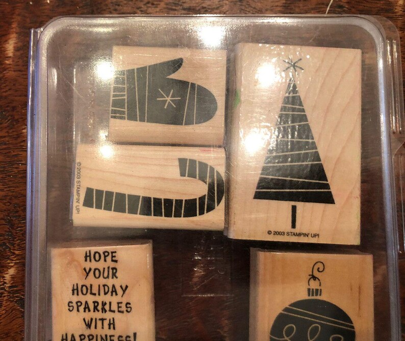Stampin up Lot of 32 Christmas Holiday Rubber Stamps Set Preowned ...