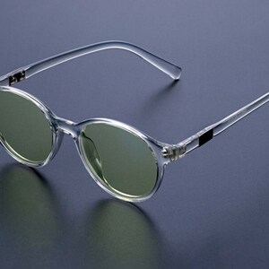 Italy made anti blue light glasses - crystal clear, lightweight, flexible, Memflex TR90 Swiss Technology image 4