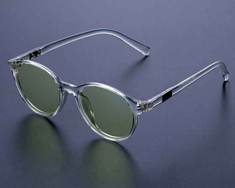 Italy made anti blue light glasses - crystal clear, lightweight, flexible, Memflex TR90 Swiss Technology image 4