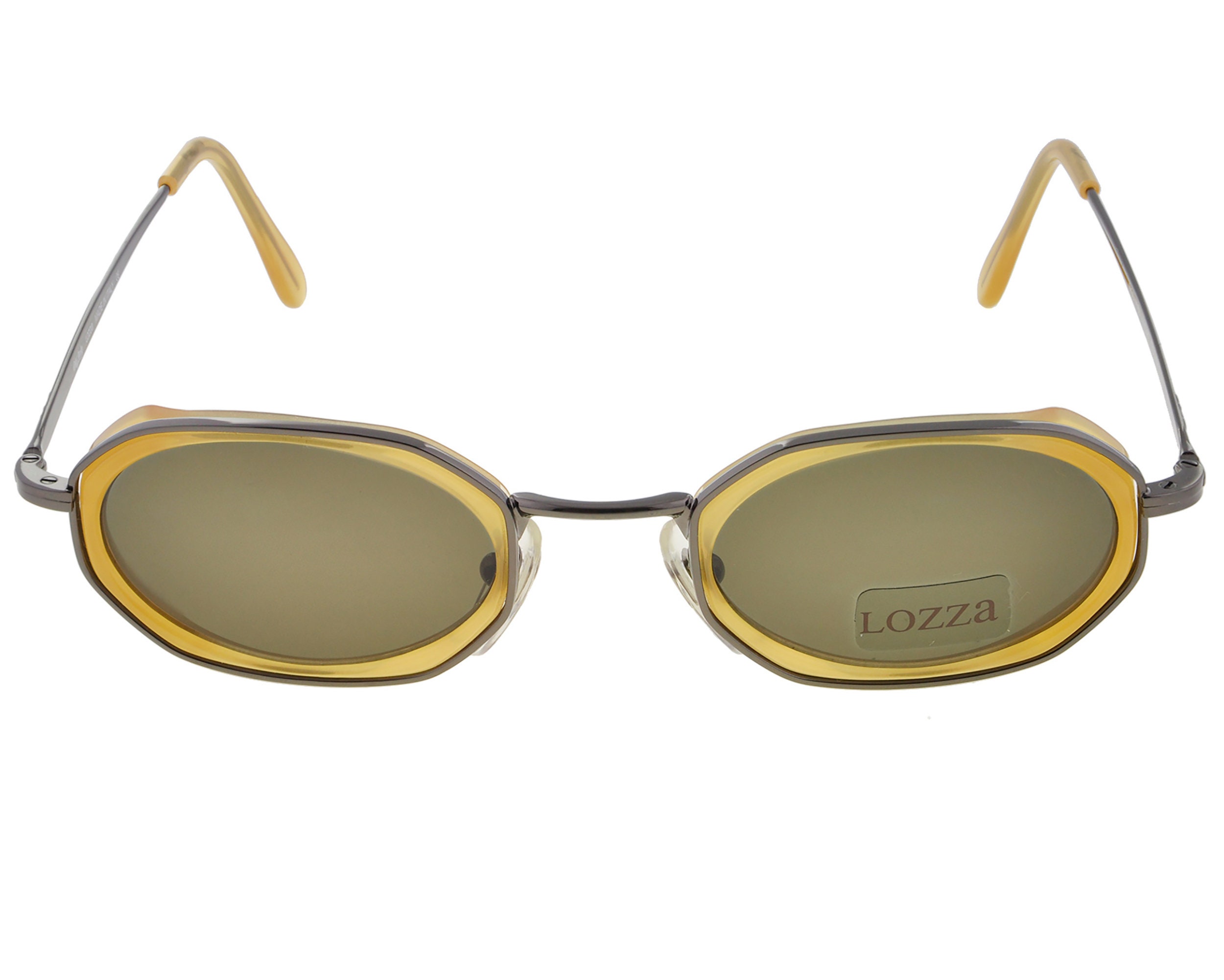 Vintage Lozza Sunglasses: Hexagonal Steampunk Style, Made in  display picture 3