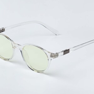 Italy made anti blue light glasses - crystal clear, lightweight, flexible, Memflex TR90 Swiss Technology image 8
