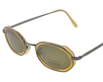 Vintage Lozza Sunglasses: Hexagonal Steampunk Style, Made in Italy 1980s