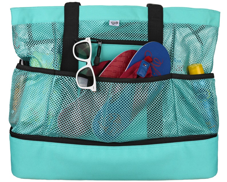 large waterproof beach bag with zipper