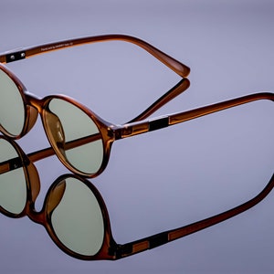 Italy made anti blue light glasses - brown or crystal clear, lightweight, flexible, Memflex TR90 Swiss Technology