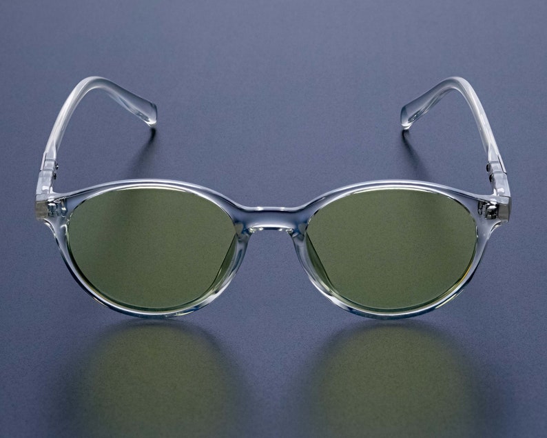 Italy made anti blue light glasses - crystal clear, lightweight, flexible, Memflex TR90 Swiss Technology image 3