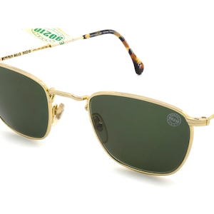Beverly Hills 90210 Steve sunglasses, made in Italy in the 90s. Gold rectangular vintage sunglasses for men and women [100% genuine]