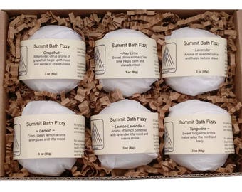Aromatherapy Bath Fizzies - Sample Assortment