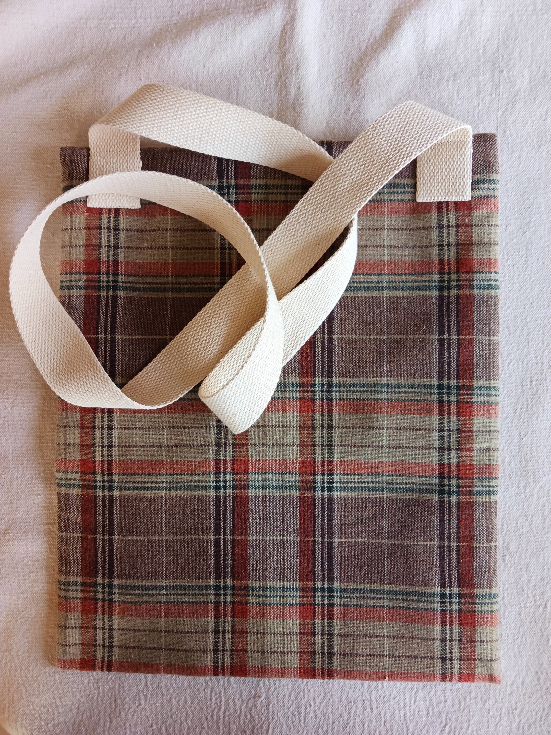 Haversack Knapsack 18th19th Century Brown Plaid Wool Blend Etsy