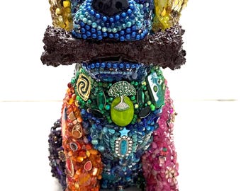 Dog Pop Art sculpture "My Bone"