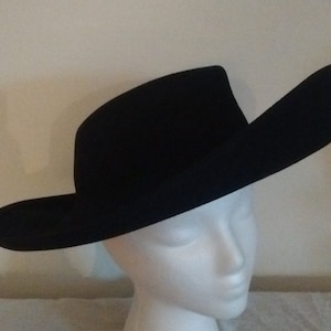 Black Wool Cowboy hat