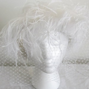 White Feather Bridal Wedding Crown
