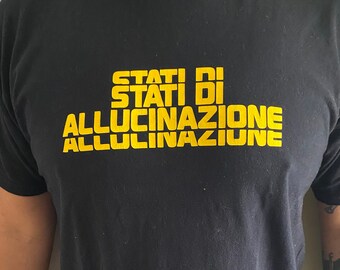 Black Stati di Allucinazione(États altérés) Tee Sz XL